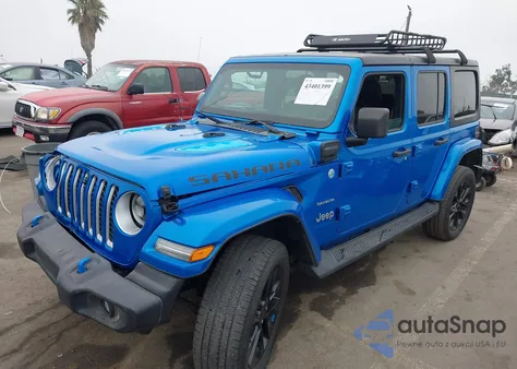 2023 Jeep Wrangler 4Xe Sahara 4X4 из США, поврежденный, VIN 1C4JJXP63PW579805